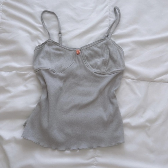 Intimately by Free People | Weekend Vibe Cami in Light Gray Size Small - Picture 5 of 7